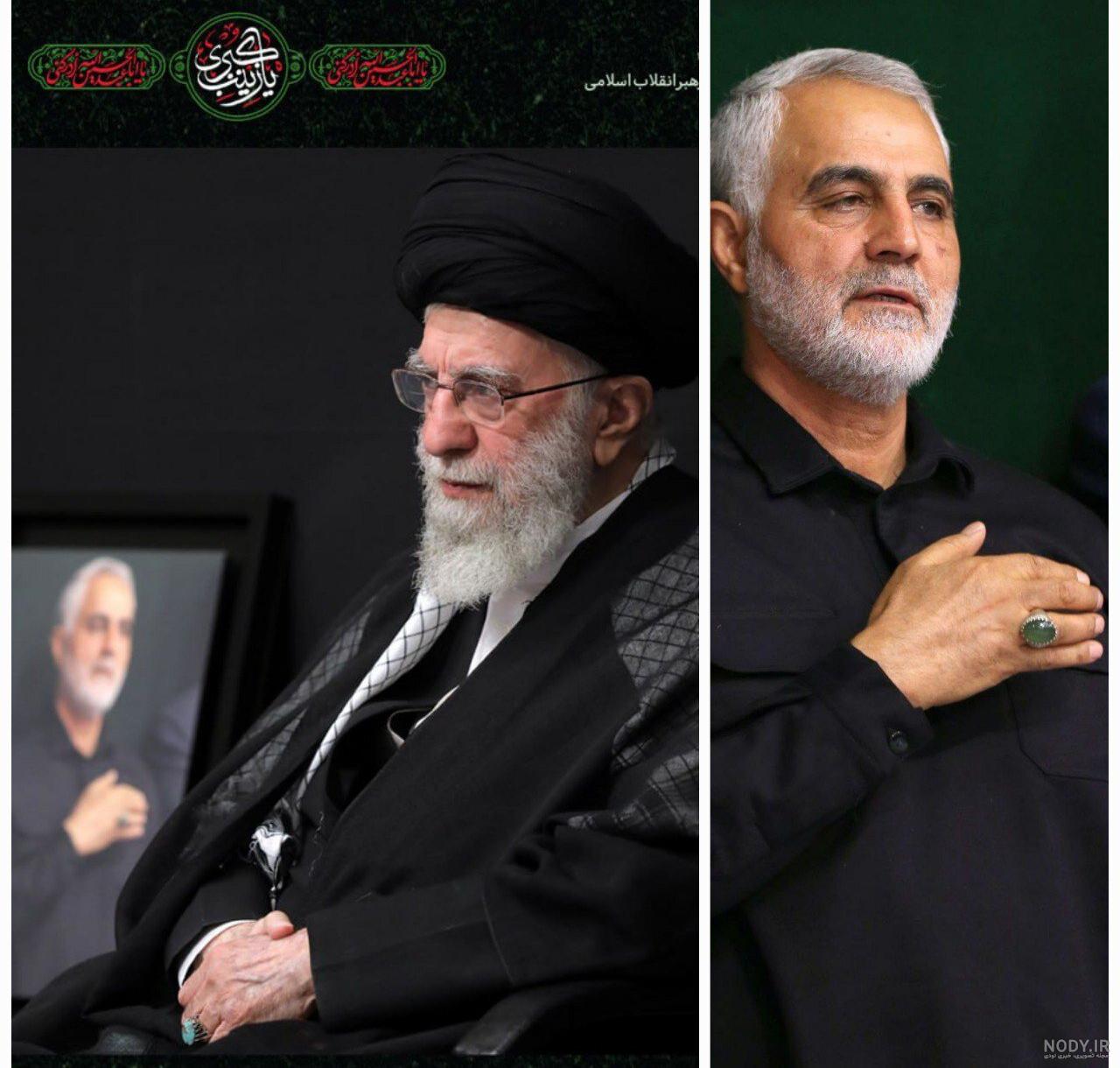 عکس حاج قاسم سلیمانی با رهبر عکس حاج قاسم سلیمانی با رهبر