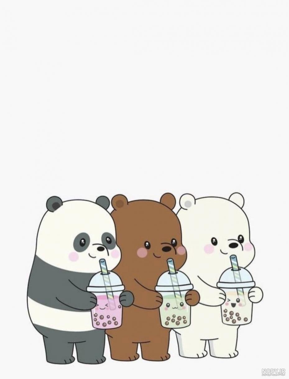  عکس خرس های کارتونی کیوت برای پروفایل دوستانه BFF