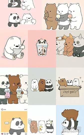  عکس خرس های کارتونی کیوت برای پروفایل دوستانه BFF