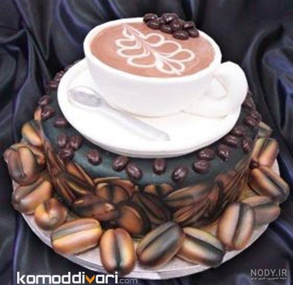 ایده های کیک قهوه به شکل فنجان