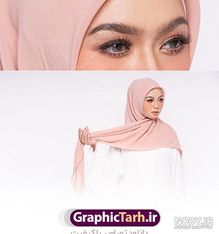 شال ساده صورتی چرک پلیسه | نوران کالکشن