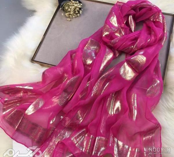 عکس شال دخترانه رنگ صورتی