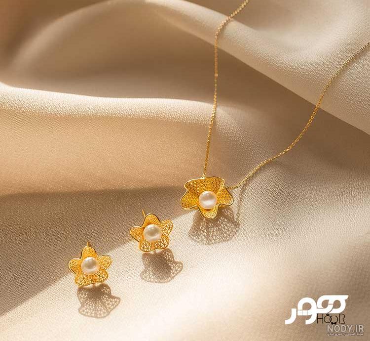 گوشواره گل رز طلا | گالری ماندگار گوشواره گل رز طلا | گالری ماندگار