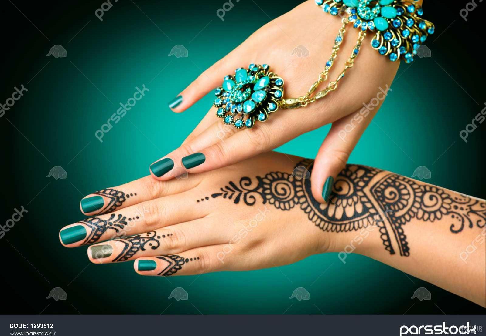 عکس نقش حنا روی دست عروس - عکس نودی عکس نقش حنا روی دست عروس - عکس نودی