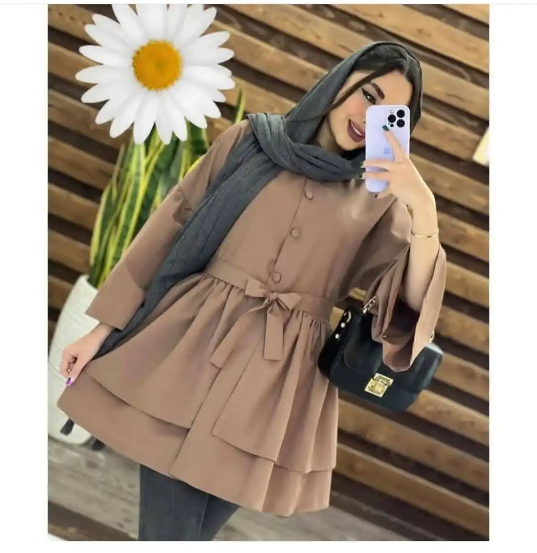 مدل مانتو جلو بسته کوتاه اسپرت پاییزه شیک و بسیار جذاب - پرشین سرا مدل مانتو جلو بسته کوتاه اسپرت پاییزه شیک و بسیار جذاب - پرشین سرا