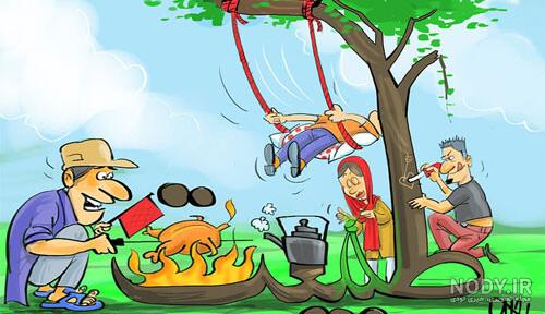 ۱۵ نمونه نقاشی سیزده بدر آسان کودک و نوجوان - ستاره