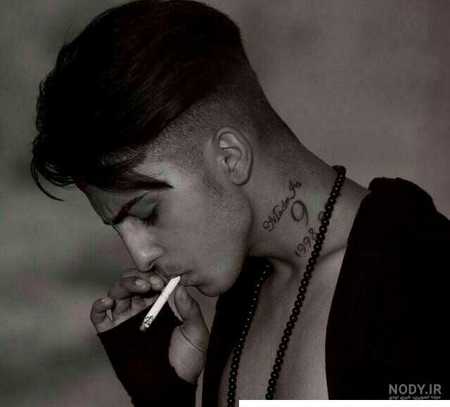 عکس خفن عکس پسر غمگین با سیگار