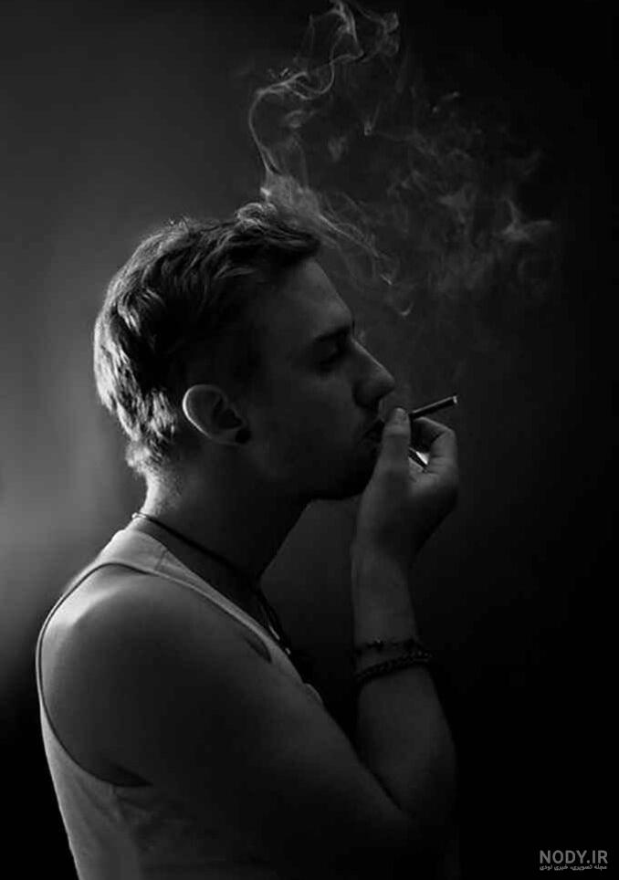 عکس خفن عکس پسر غمگین با سیگار