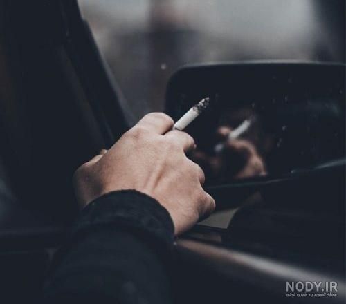 عکس خفن عکس پسر غمگین با سیگار