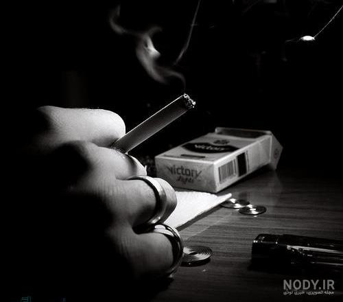 عکس خفن عکس پسر غمگین با سیگار