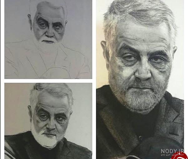 10 نقاشی سردار سلیمانی برای رنگ آمیزی کودکان