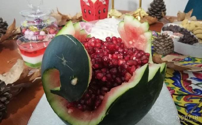 عکس انار و هندوانه شب یلدا عکس انار و هندوانه شب یلدا