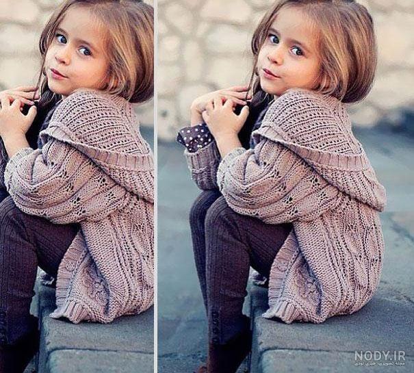 عکس زیبا از دختر بچه با تاج گل
