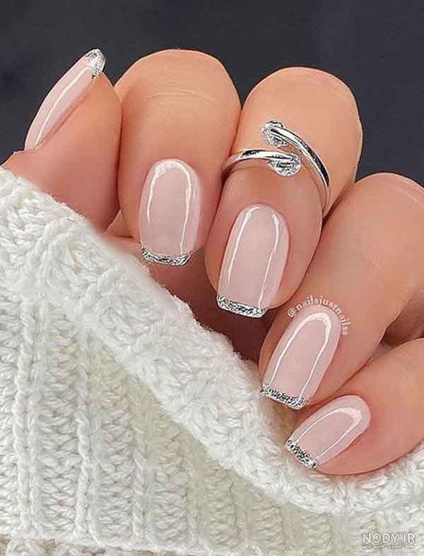 عکس طرح ناخن فرنچ