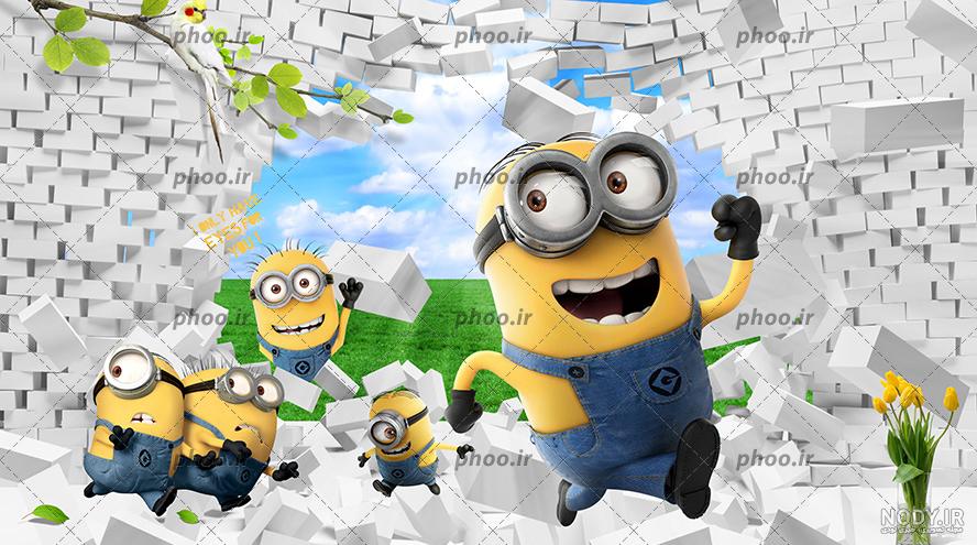 عکس مینیون ها برای پس زمینه - عکس نودی