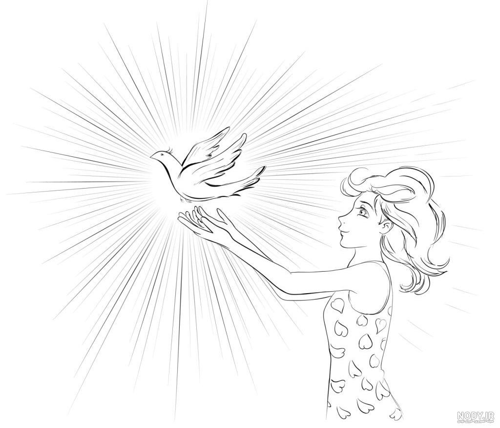 عکس نقاشی ساده نودی