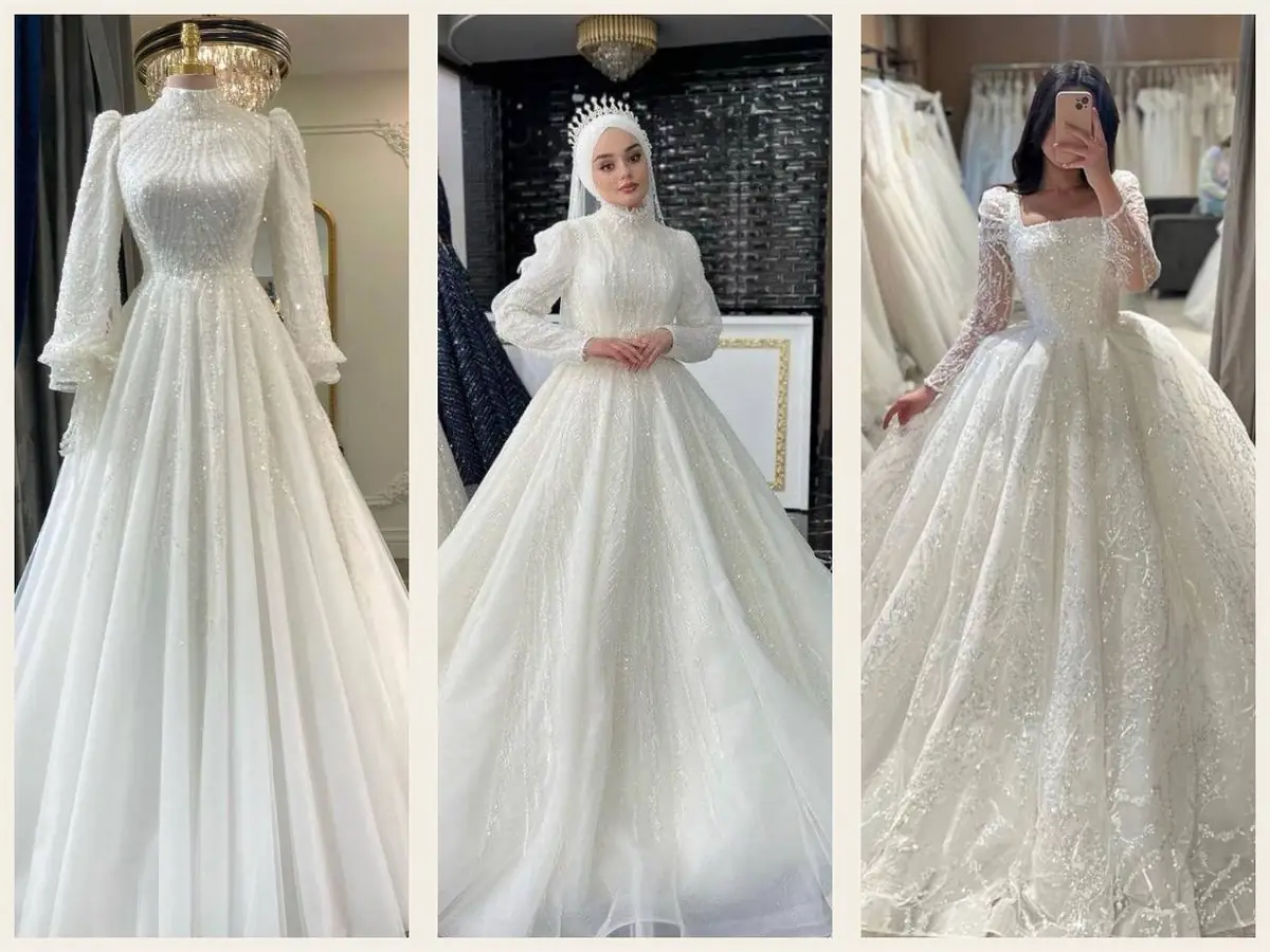 عکس پیراهن عروسی بچه گانه