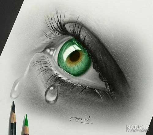 عکس چشم با گریه