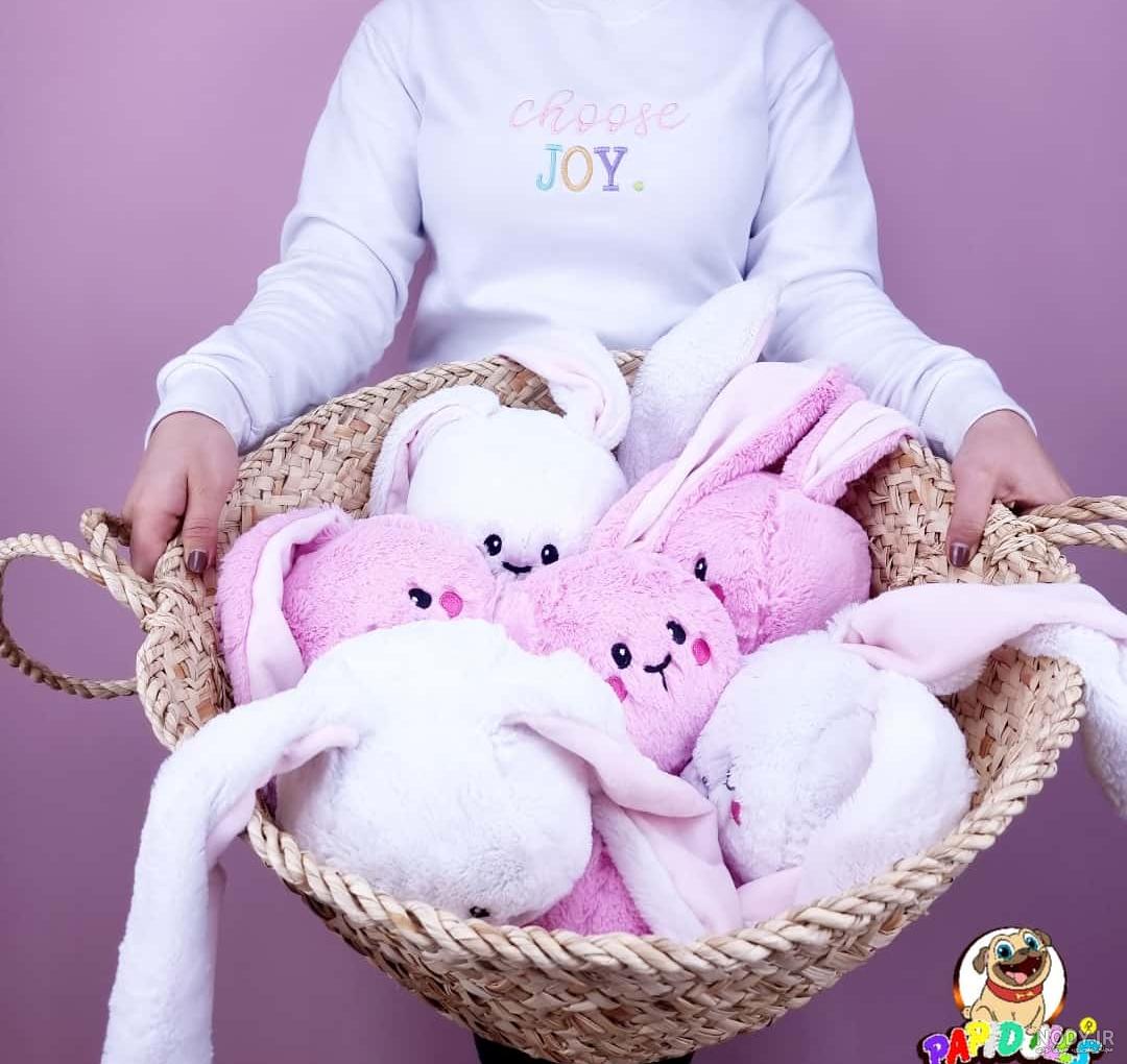 قیمت و خرید عروسک طرح خرگوش گوش دراز کد 02 ارتفاع 31 سانتی متر