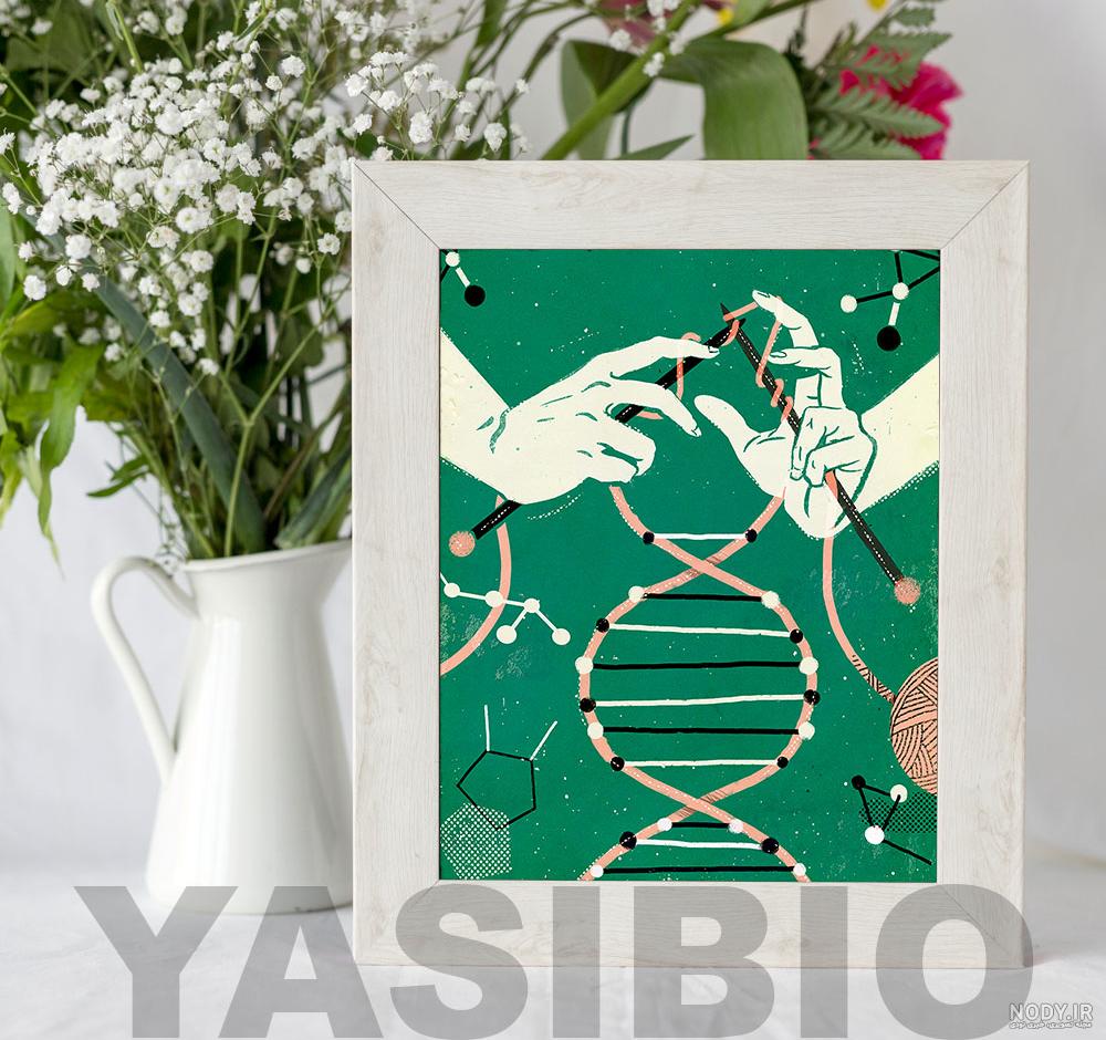 پوستر لایه باز آزمایشگاه ژنتیک پوستر لایه باز آزمایشگاه ژنتیک
