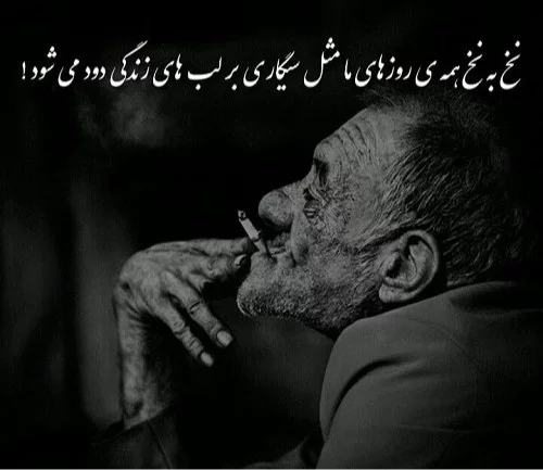 عکس سیگار کشیدن لاکچری