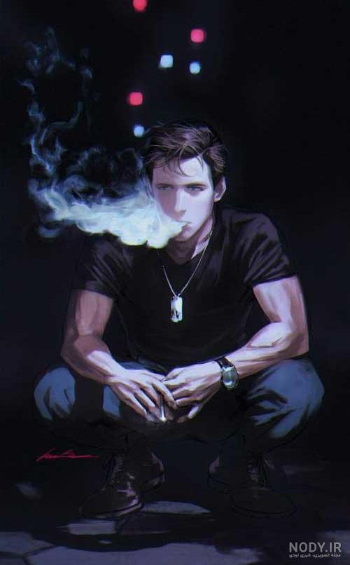 عکس خفن عکس سیگار کشیدن پسر غمگین