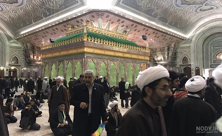 آماده‌سازی حرم امام برای برگزاری مراسم اربعین آیت‌الله هاشمی/ حضور فاطمه  هاشمی بر مزار پدر (+