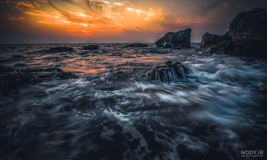 عکس دریا و طبیعت