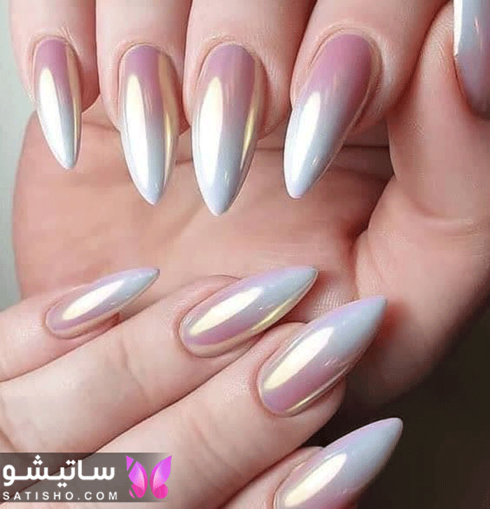 عکس طرح ناخن کرومی