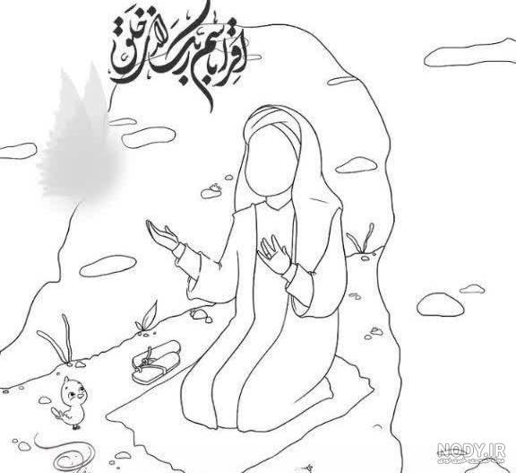 عکس | یک نقاشی جدید از چهره حضرت محمد (ص)