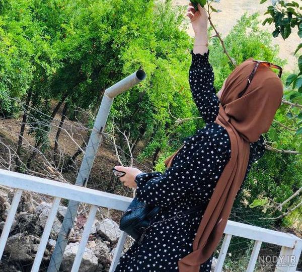 عکس پروفایل دختر با حجاب کنار دریا فانتزی