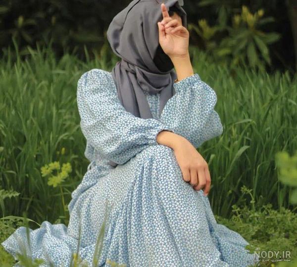 عکس خفن ژست عکس کنار دریا دخترانه با حجاب