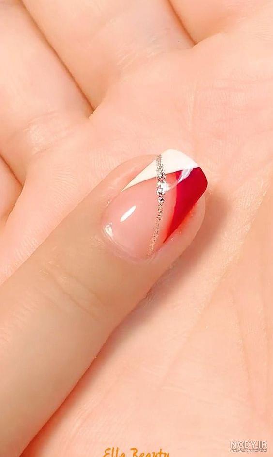 22 مدل طراحی ناخن با لاک قرمز براق و مات و اکلیل - مجله کسب و کار بازده 22 مدل طراحی ناخن با لاک قرمز براق و مات و اکلیل - مجله کسب و کار بازده