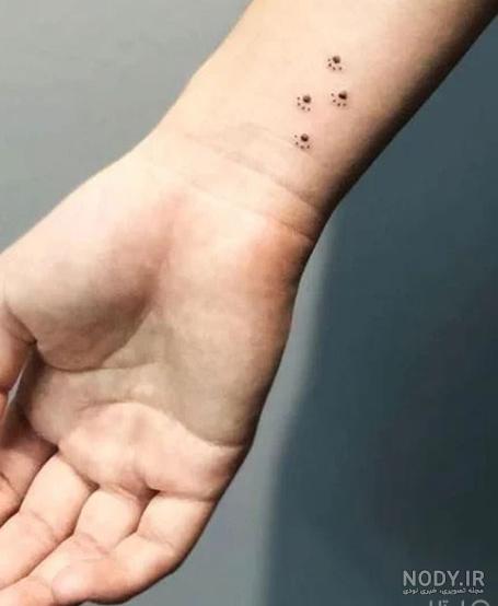 تاتو کوچک روی دست دخترانه