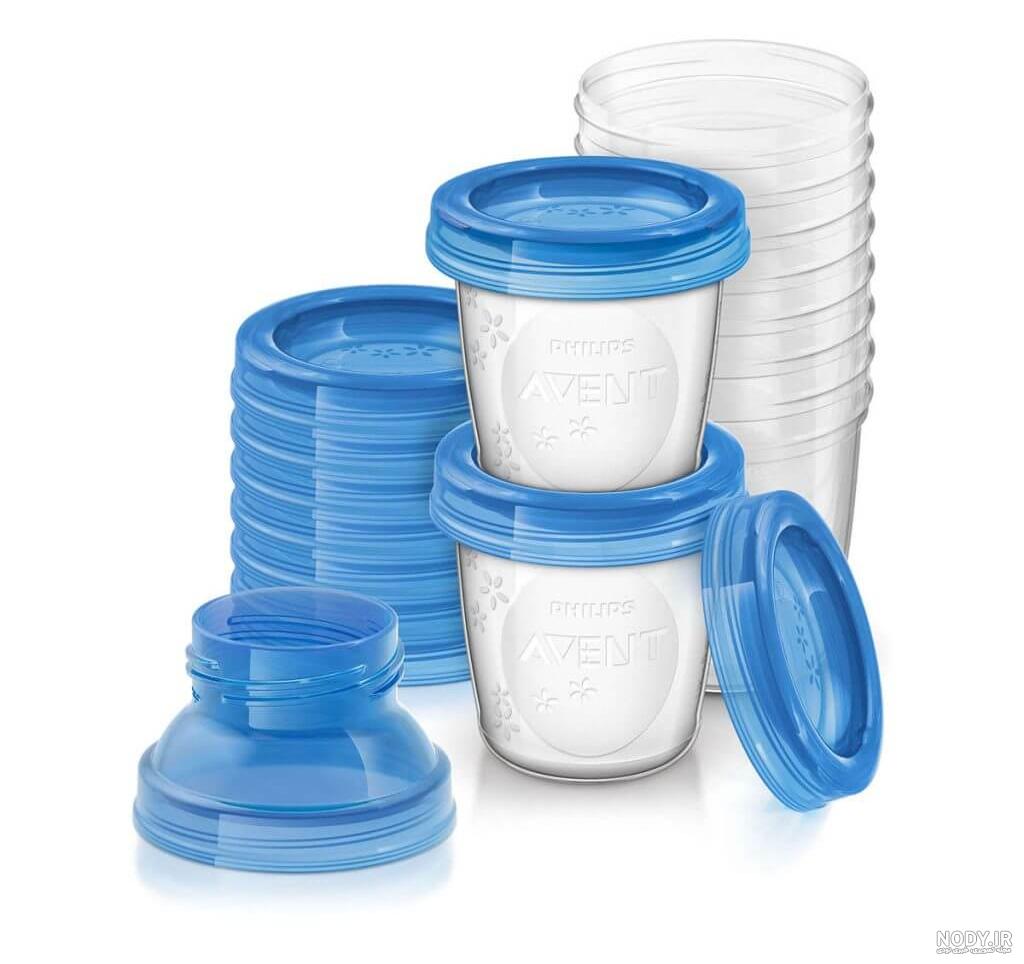 ست ظروف ذخیره غذای کودک ۱۰ عددی فیلیپس اونت PHILIPS AVENT مدل SCF618/10