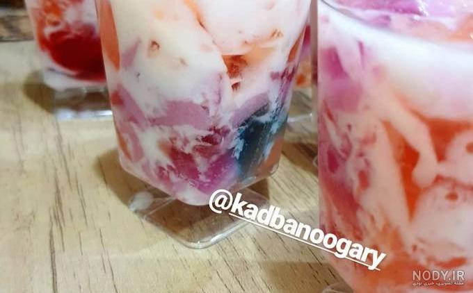 طرز تهیه ژله بستنی خرده شیشه + نکات درآوردن ژله از قالب - ستاره