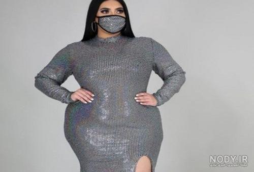 عکس زن چاق با لباس مجلسی عکس زن چاق با لباس مجلسی