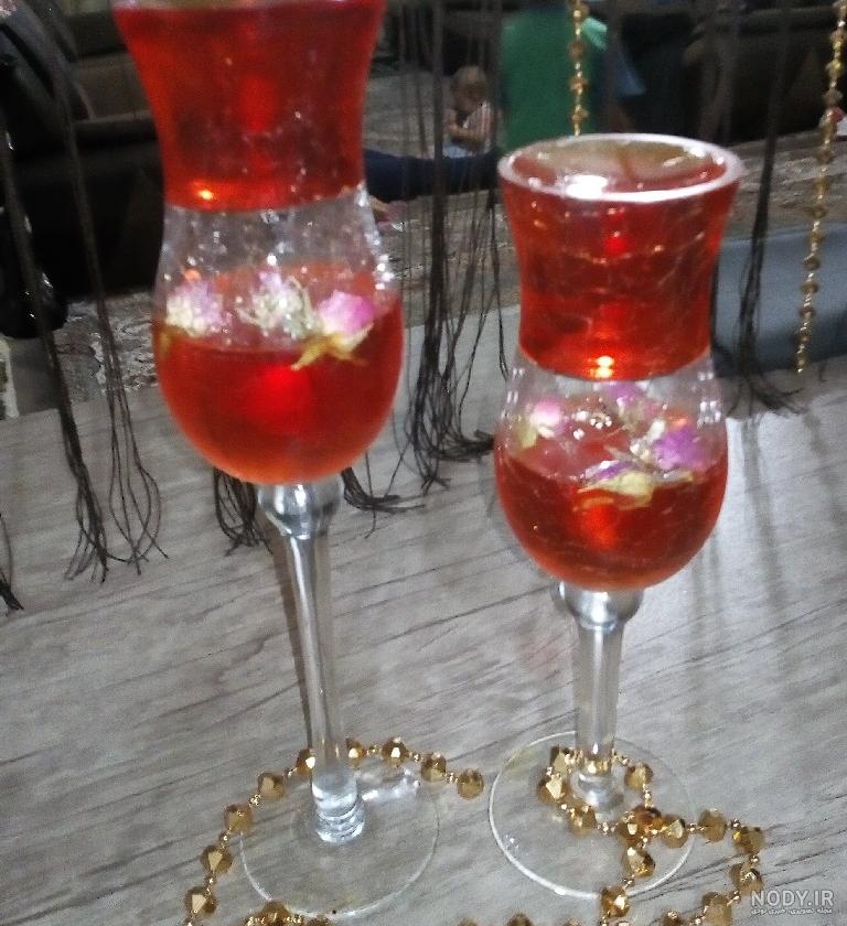 عکس -- ژله میان تهی و سینی سبزیجات