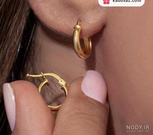 عکس های گوشواره حلقه ای طلا