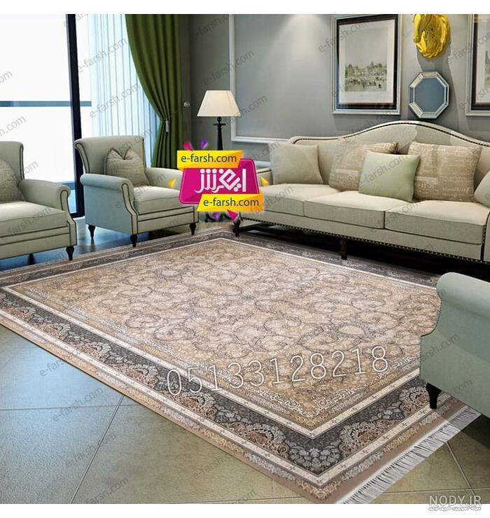فرش زمرد مشهد کد 45002 نسکافه ای با پایین ترین قیمت فرش زمرد مشهد کد 45002 نسکافه ای با پایین ترین قیمت