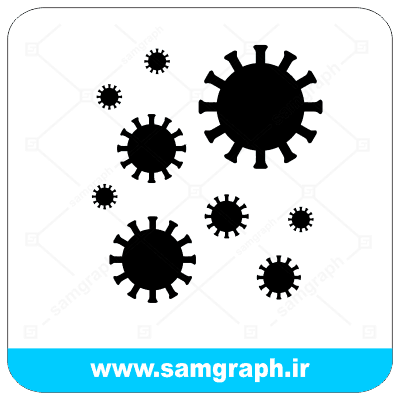 وکتور تصویر ویروس کرونا - Corona virus vector image 1 وکتور تصویر ویروس کرونا - Corona virus vector image 1