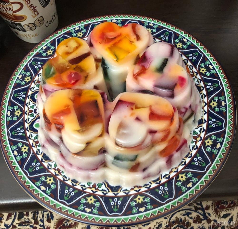 ژله خرده شیشه با بستنی | سرآشپز پاپیون