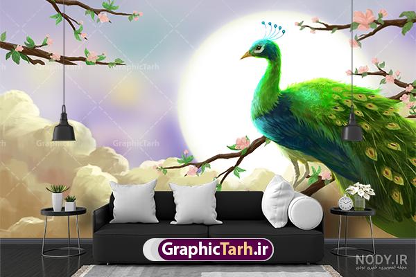 کاردستی طاووس و آموزش ویدئویی مراحل - کاغذ رنگی