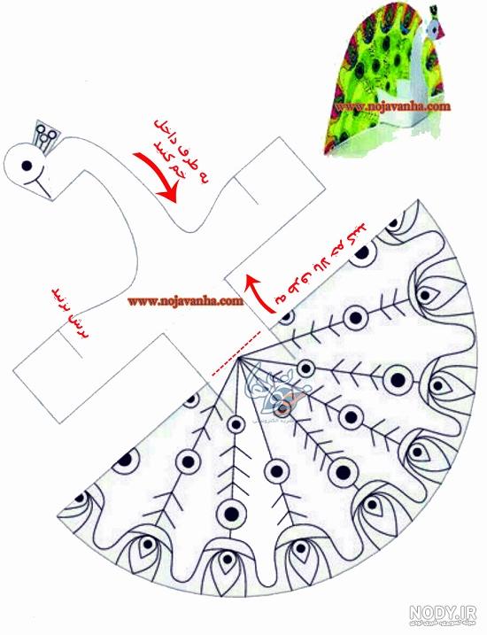 کاردستی طاووس کاغذی | نوجوان ها