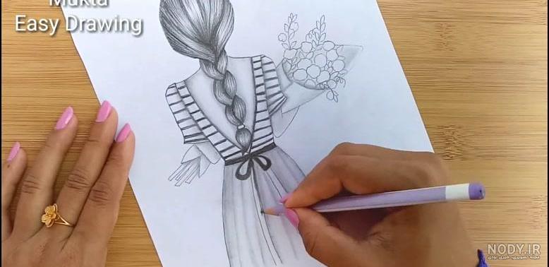 طرح نقاشی با مداد سیاه گل - عکس نودی طرح نقاشی با مداد سیاه گل - عکس نودی