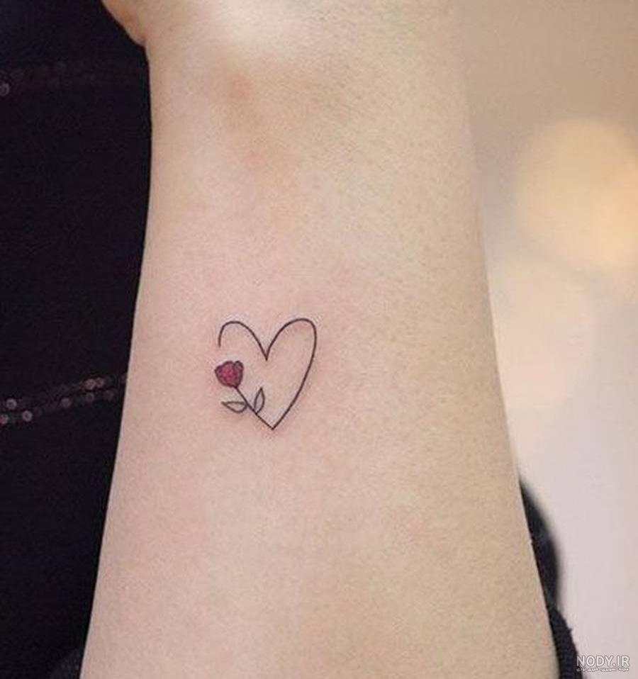 عکس تاتو قلب روی دست ❤️ [ بهترین تصاویر ]