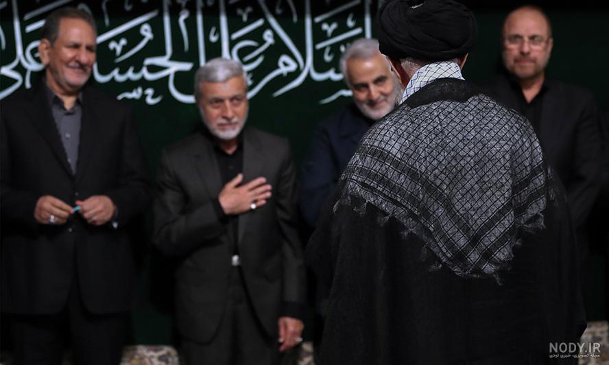 عکس حاج قاسم سلیمانی و رهبری