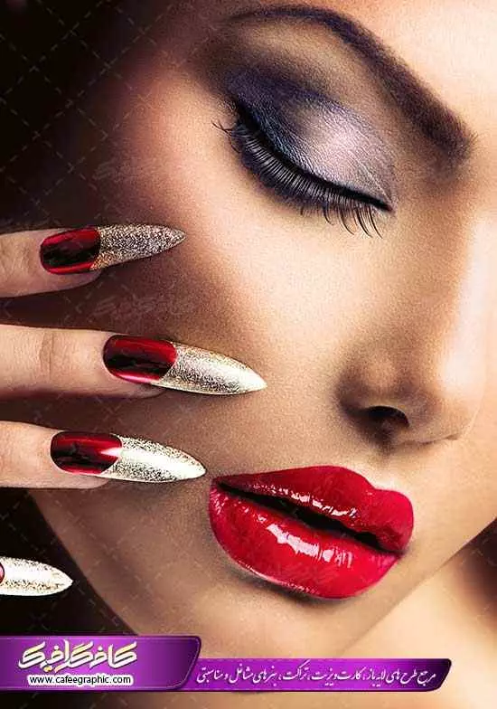 عکس لب روی ناخن عکس لب روی ناخن