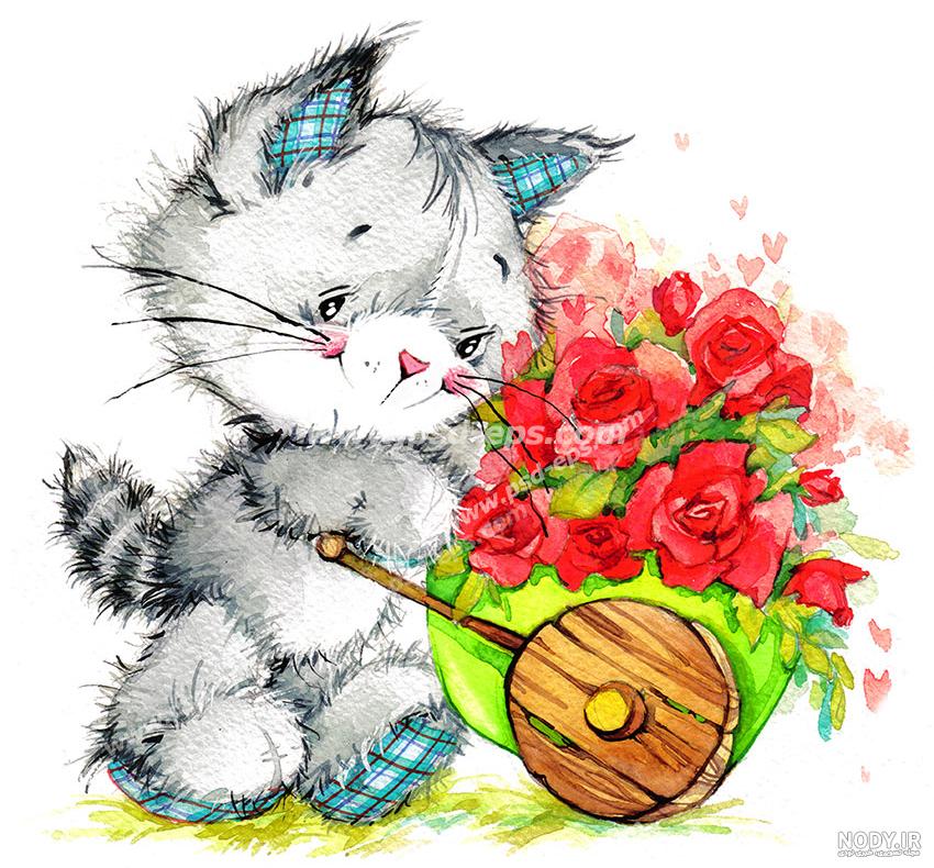 نقاشی گل | آموزش نقاشی گل به صورت ویدیویی و مرحله ای | وولک