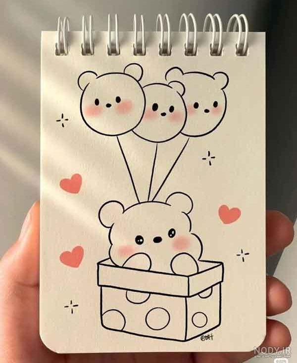 ایده نقاشی کیوت ساده فانتزی